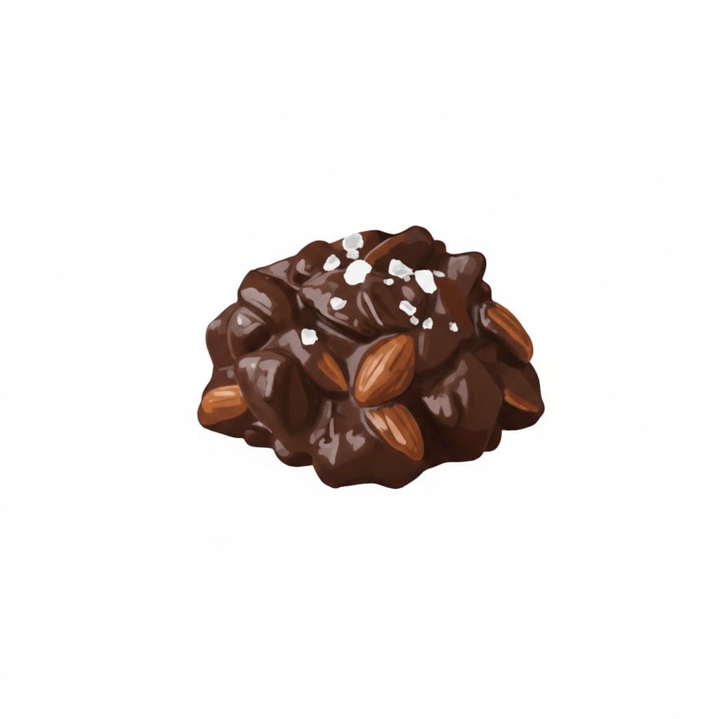 Dark chocolate almond rock